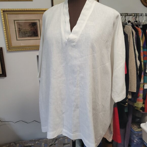 Eskandar European Design 100% Linen Top Size - Picture 4 of 11